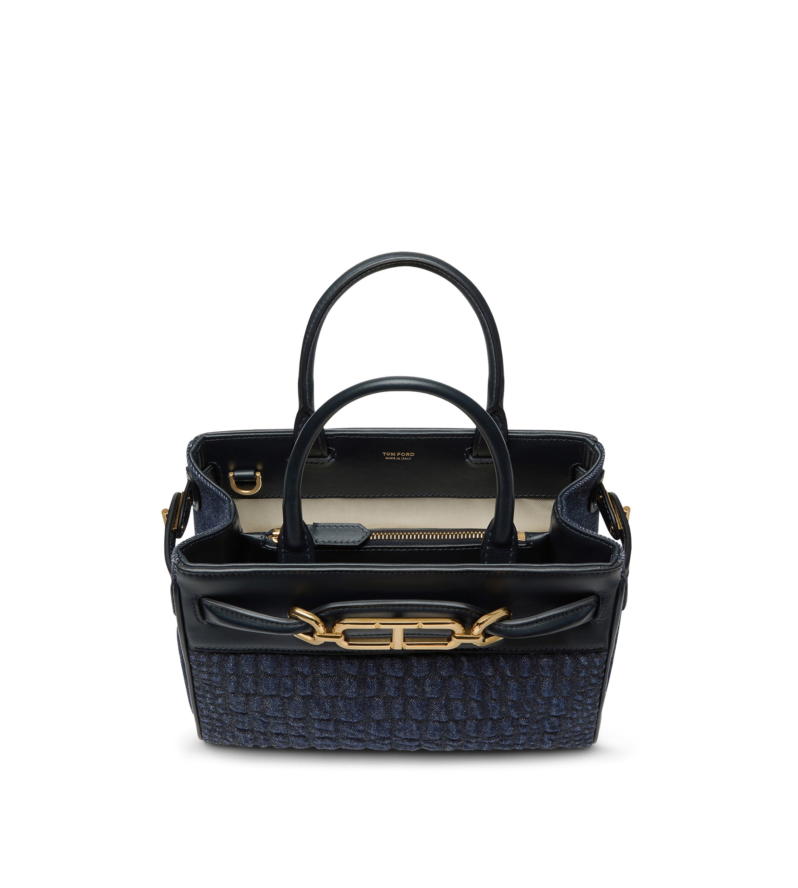 TOM FORD CROC EMBOSSED LEATHER WHITNEY SMALL BAG