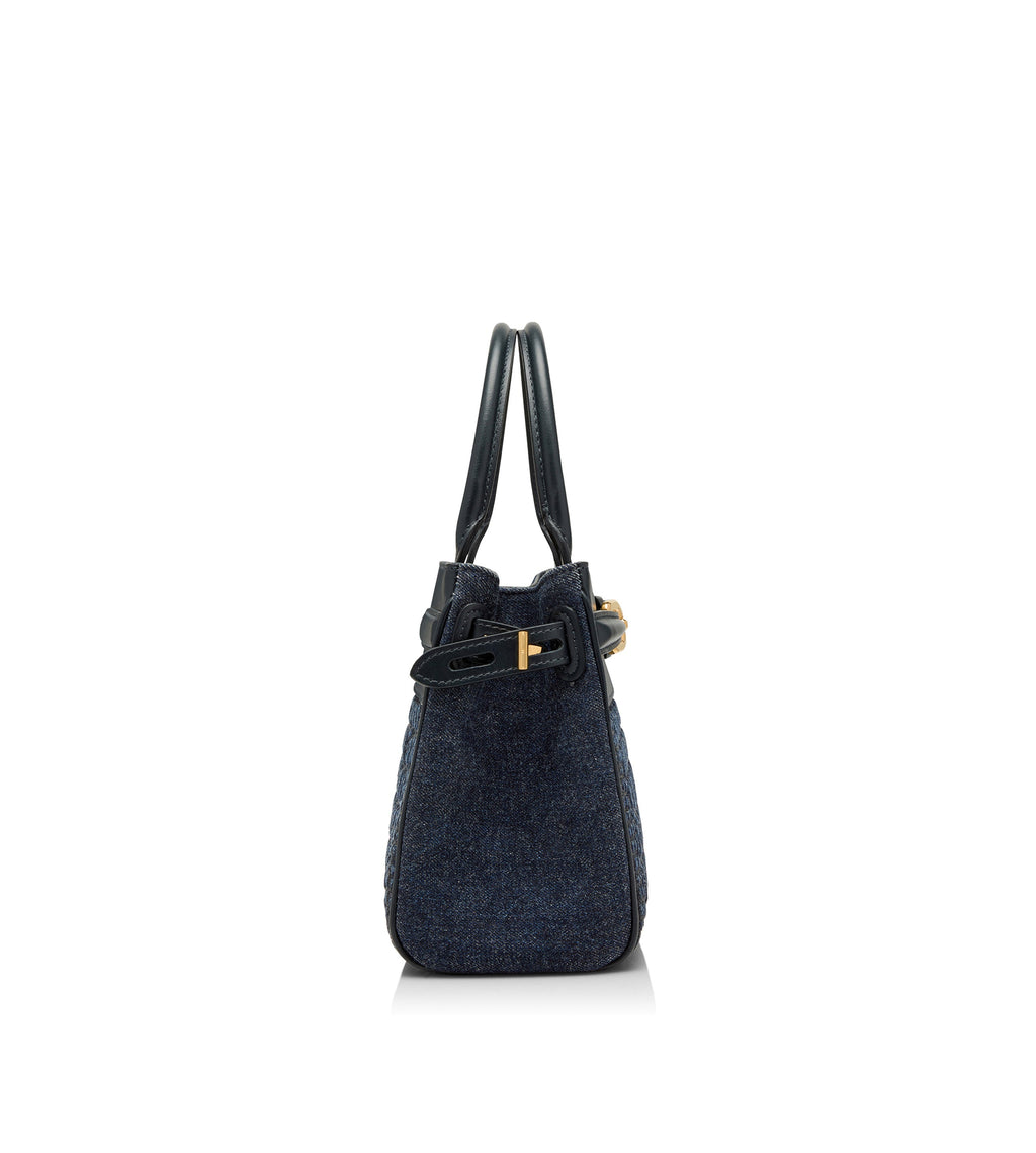 TOM FORD CROC EMBOSSED LEATHER WHITNEY SMALL BAG