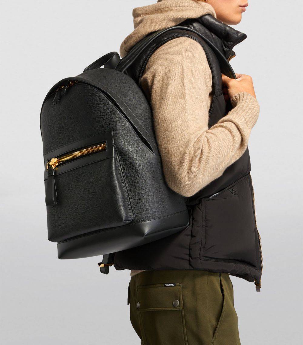 TOM FORD GRAINED LEATHER BUCKLEY BACKPACK