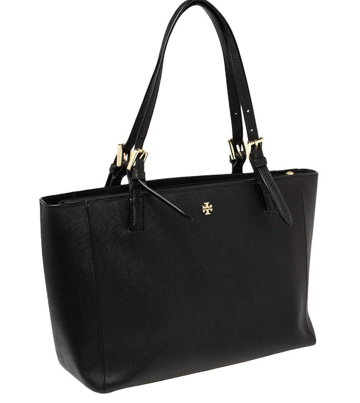 TORY BURCH LEATHER YORK BUCKLE TOTE BAG