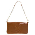 TORY BURCH CALFSKIN LEATHER REVA CLUTCH WITH CHAIN