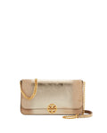 TORY BURCH CHELSEA METALLIC CONVERTIBLE CROSSBODY BAG