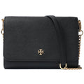 TORY BURCH EMERSON SAFFIANO LEATHER WALLET ON A CHAIN