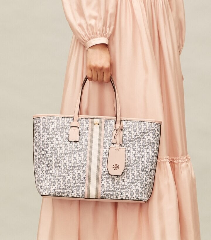 TORY BURCH GEMINI LINK SMALL ZIP TOP TOTE BAG