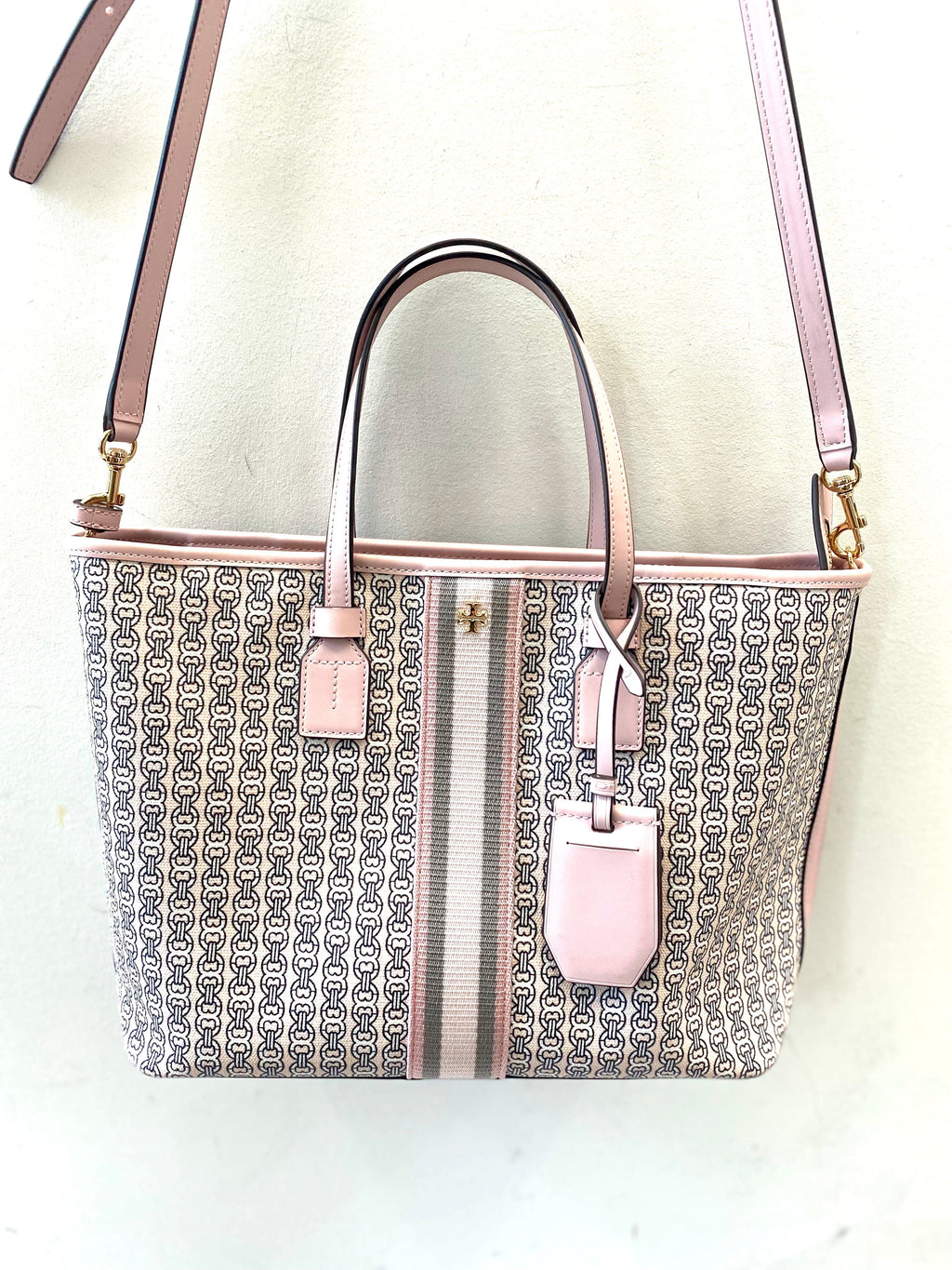 TORY BURCH GEMINI LINK SMALL ZIP TOP TOTE BAG