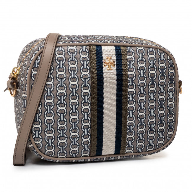 TORY BURCH GEMINI LINK CANVAS SHOULDER BAG