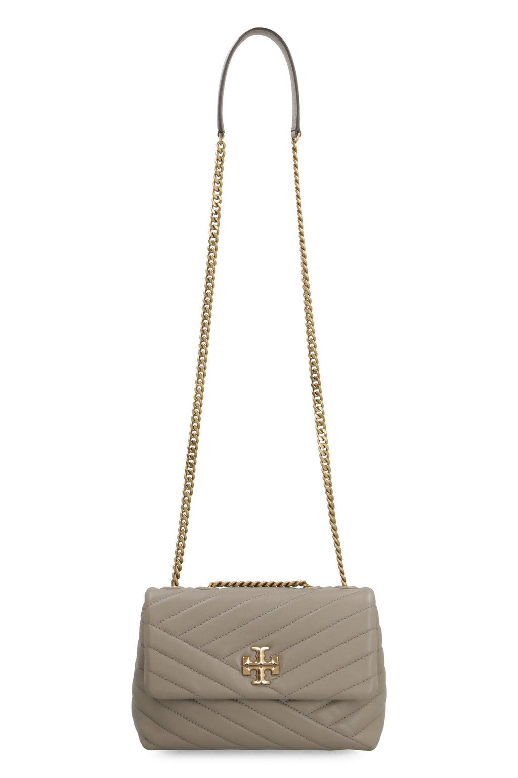 TORY BURCH KIRA QUILTED CHEVRON NAPPA LEATHER CONVERTIBLE SHOULDER BAG