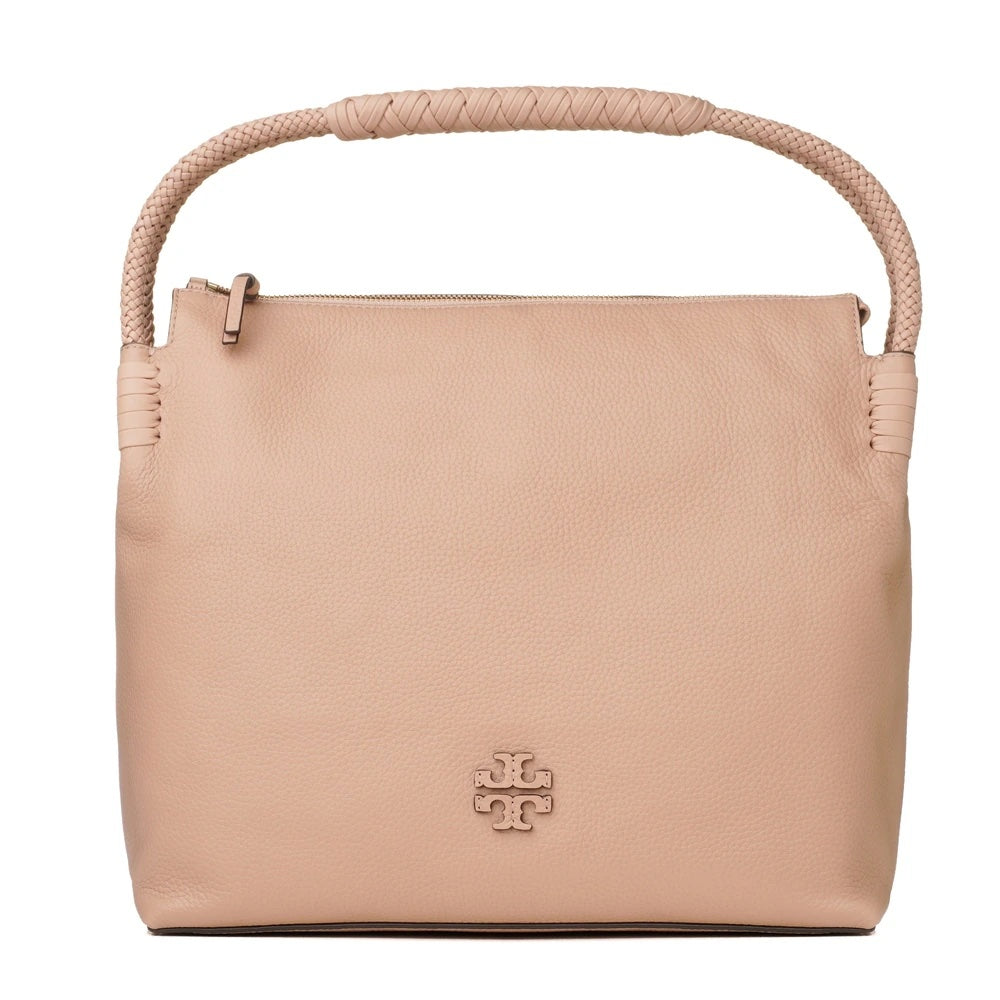 TORY BURCH TAYLOR PEBBLED LEATHER HOBO BAG