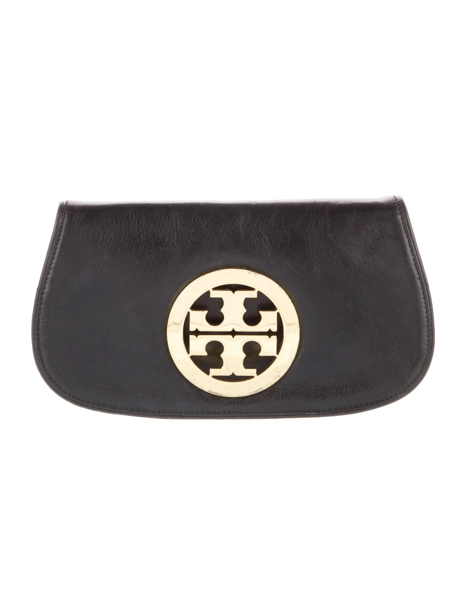 TORY BURCH REVA LOGO CONVERTIBLE CLUTCH BAG WITH CHAIN