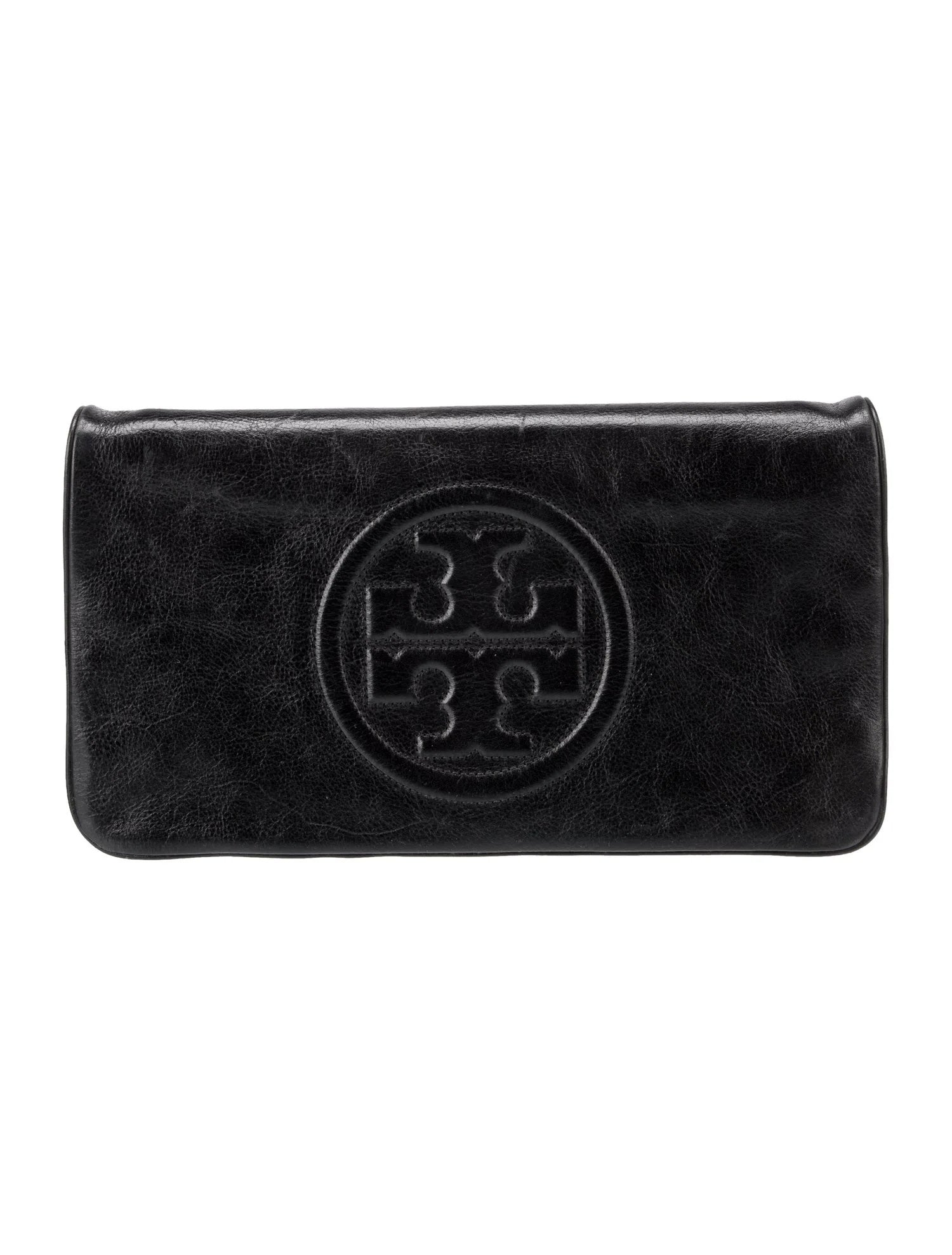 TORY BURCH REVA LEATHER CLUTCH BAG