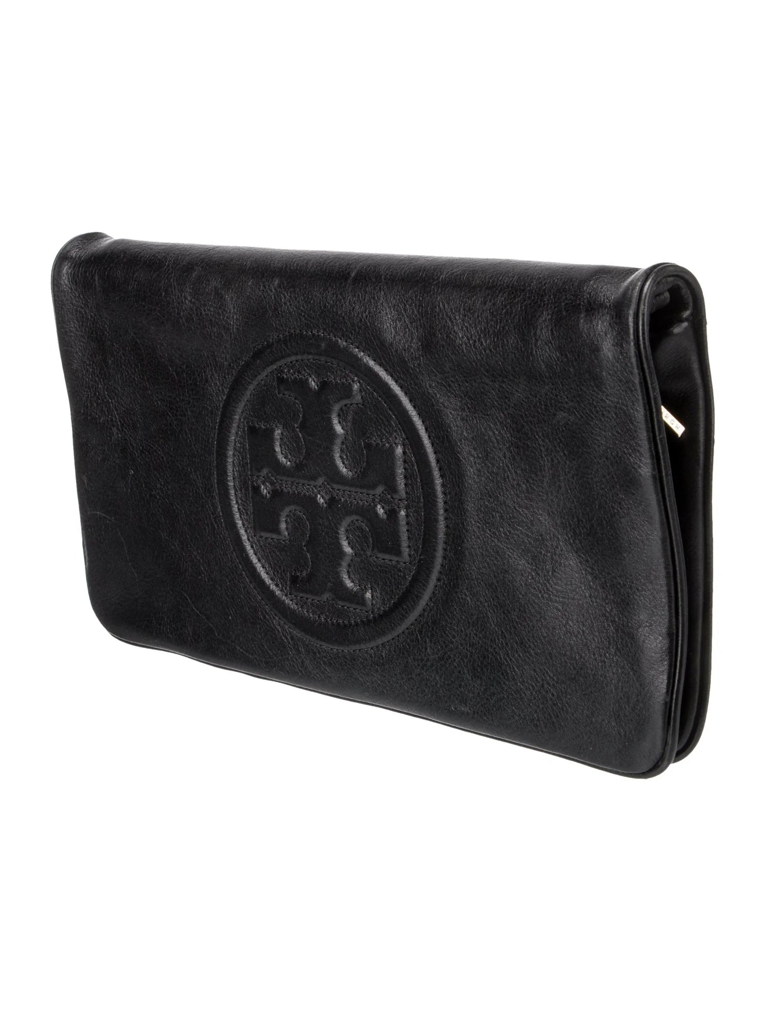 TORY BURCH REVA LEATHER CLUTCH BAG