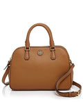 TORY BURCH ROBINSON PEBBLED DOUBLE ZIP SATCHEL