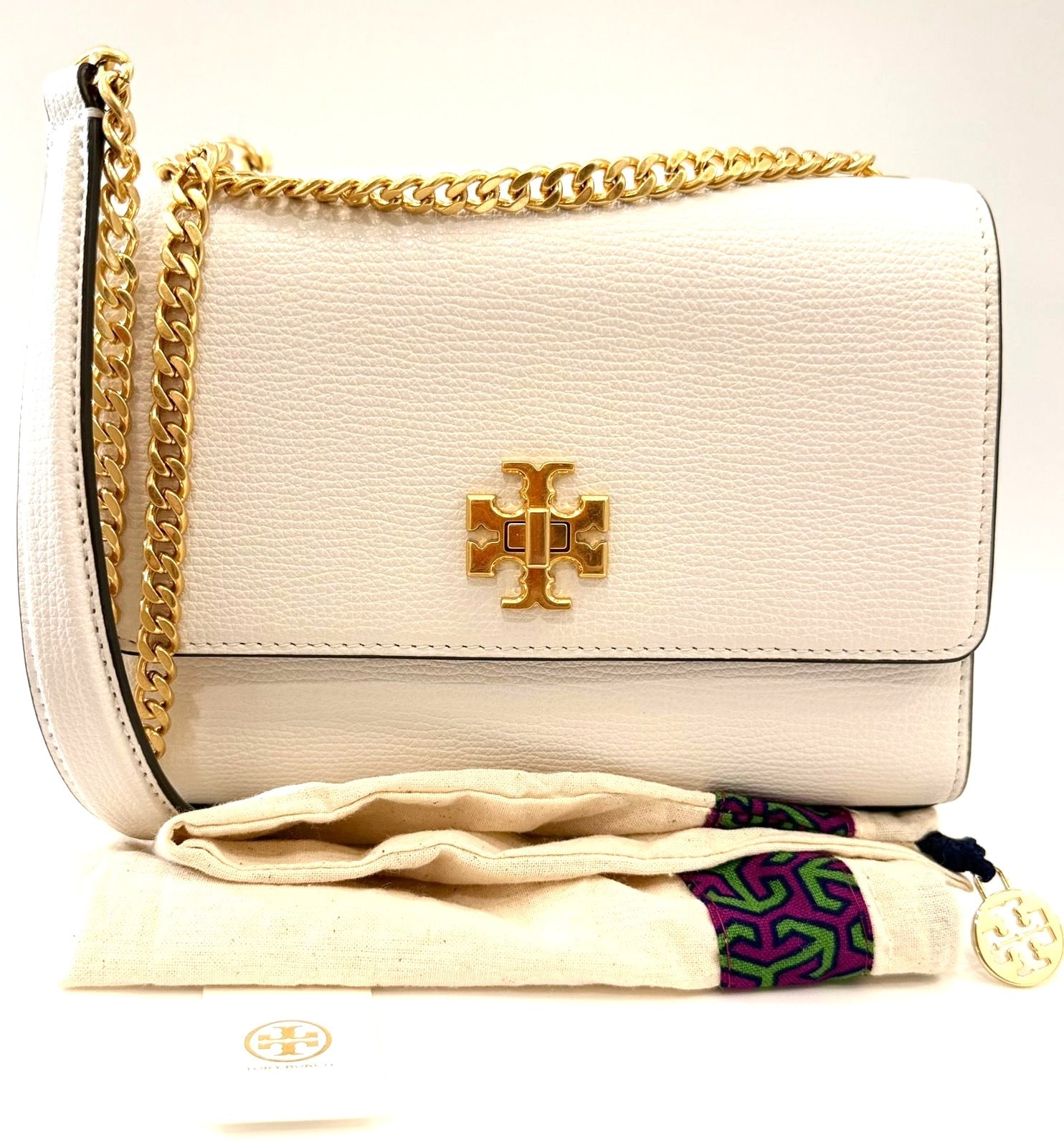 TORY BURCH SMALL KIRA LEATHER CHAIN BAG