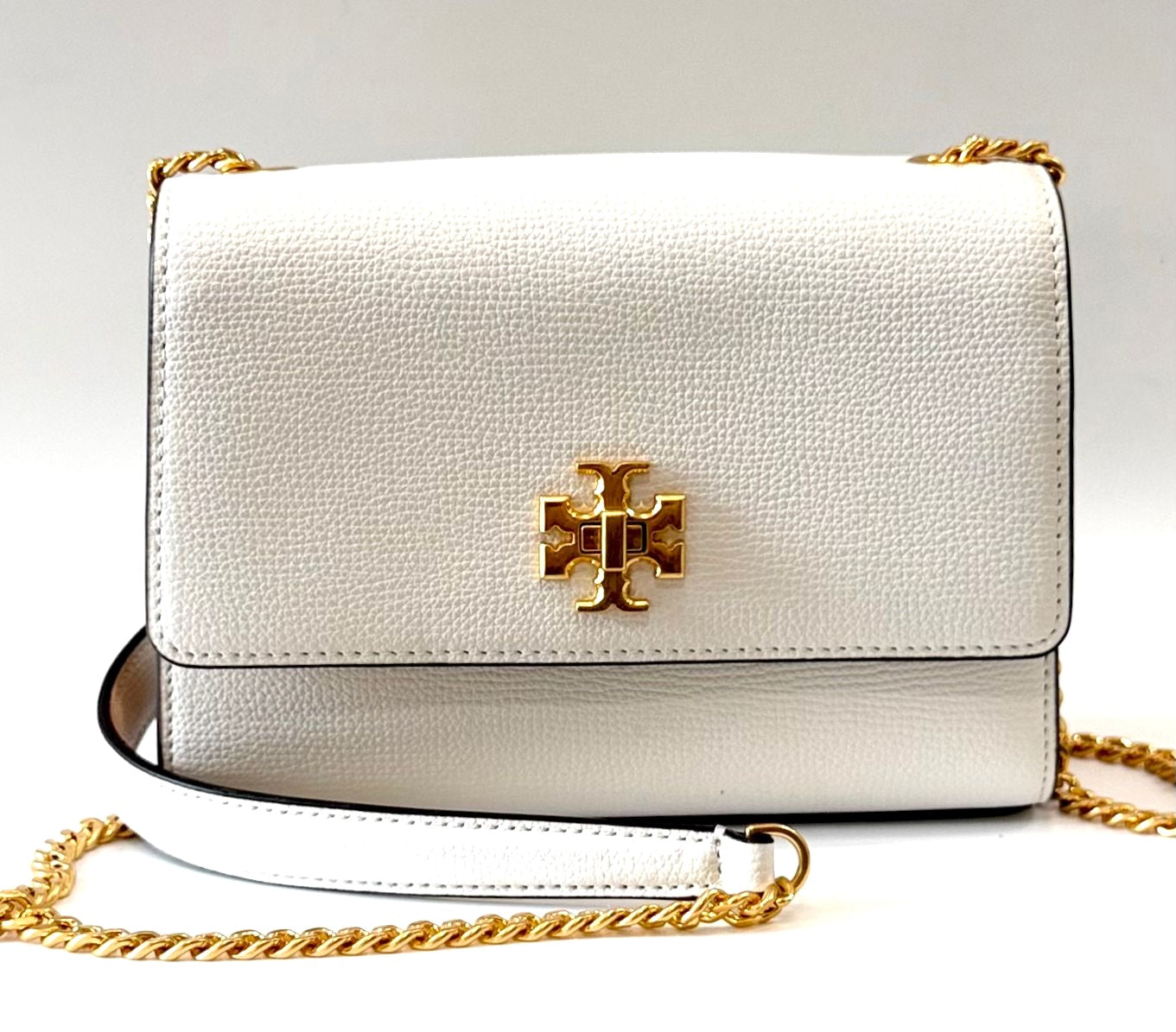 TORY BURCH SMALL KIRA LEATHER CHAIN BAG