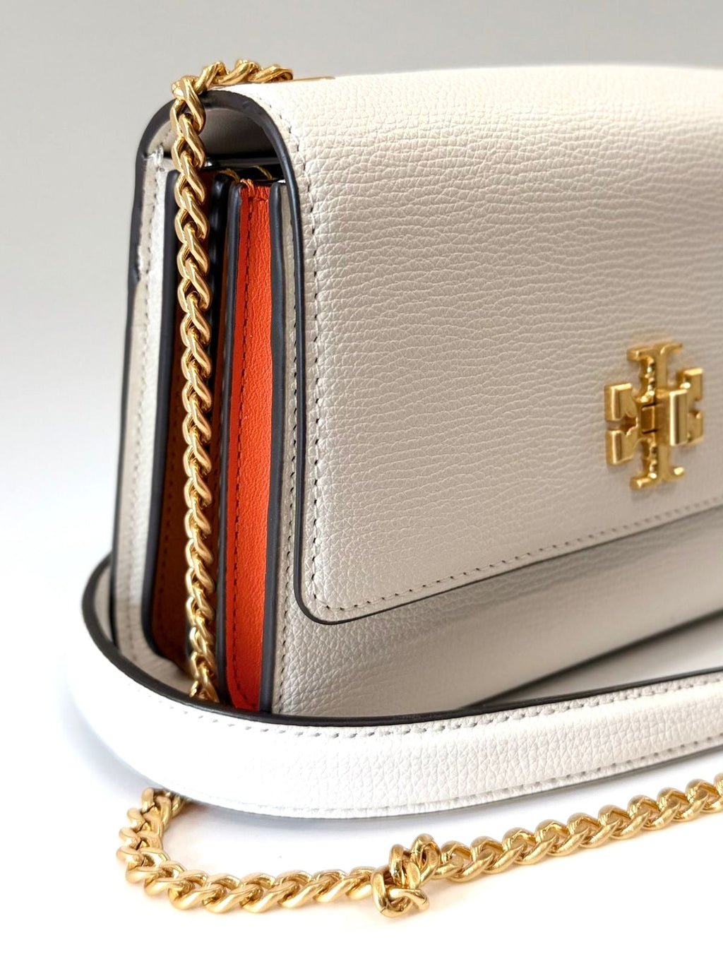 TORY BURCH SMALL KIRA LEATHER CHAIN BAG