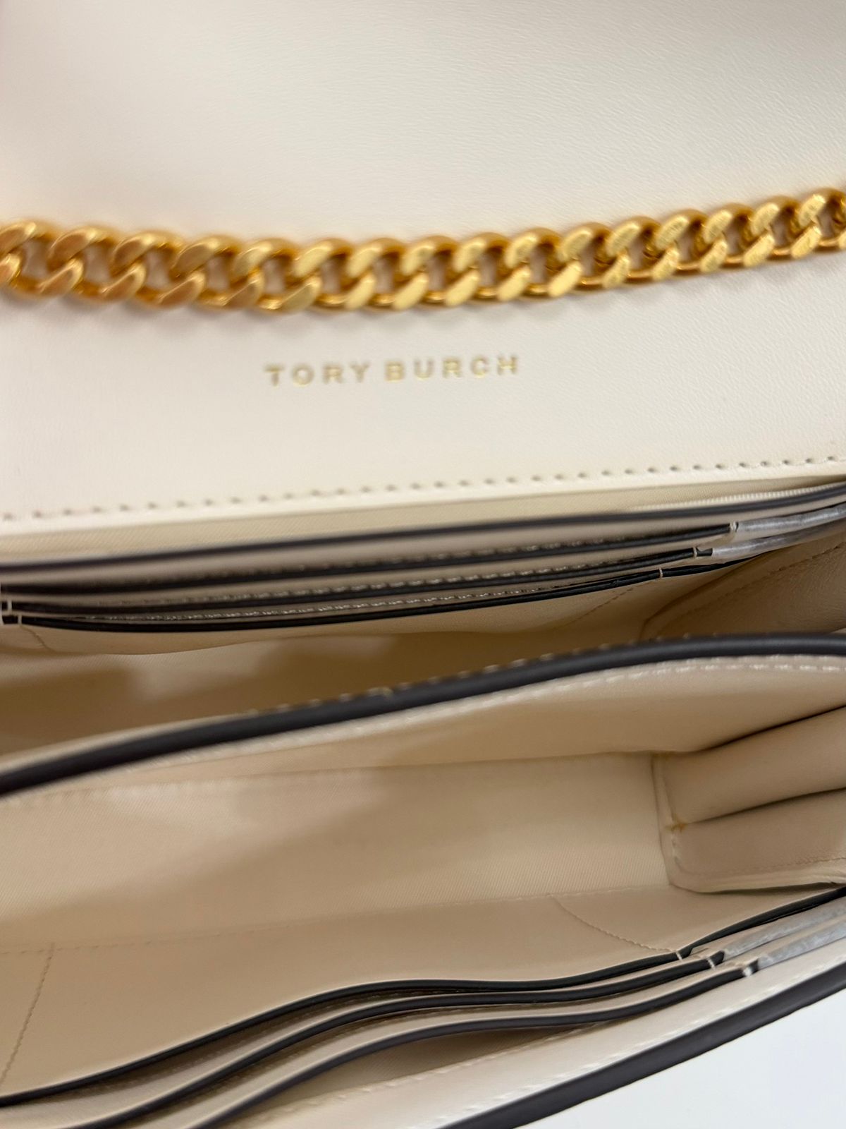 TORY BURCH SMALL KIRA LEATHER CHAIN BAG
