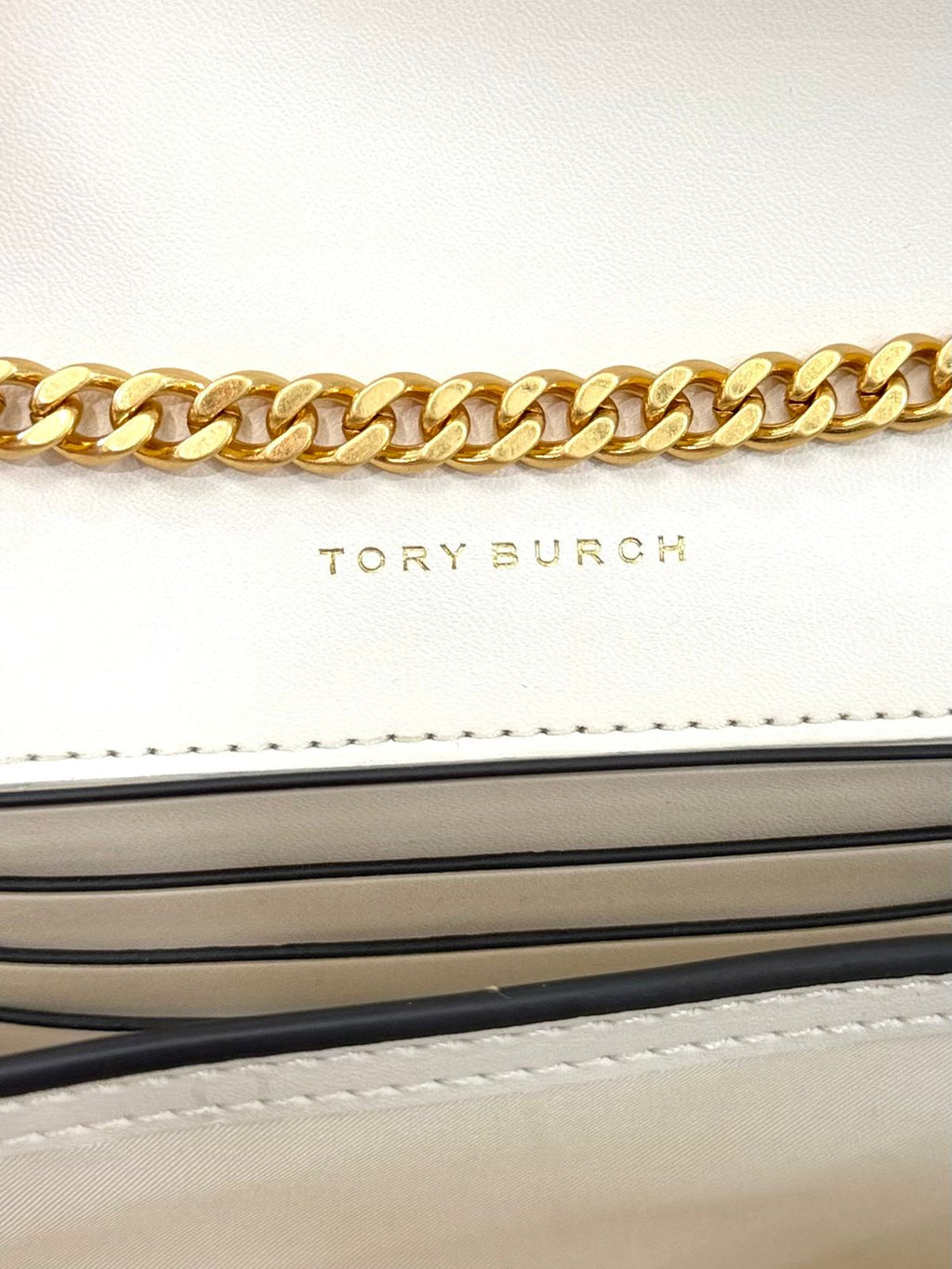TORY BURCH SMALL KIRA LEATHER CHAIN BAG