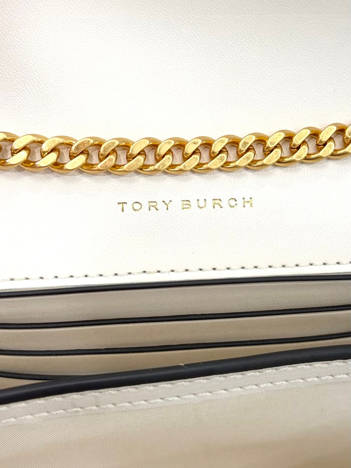 TORY BURCH SMALL KIRA LEATHER CHAIN BAG
