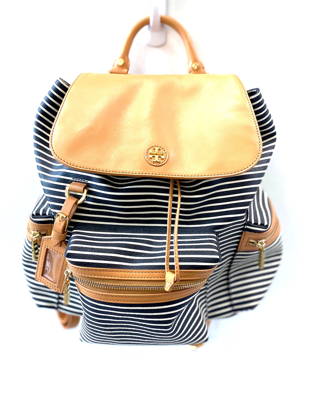 TORY BURCH STRIPED VIVA BACKPACK