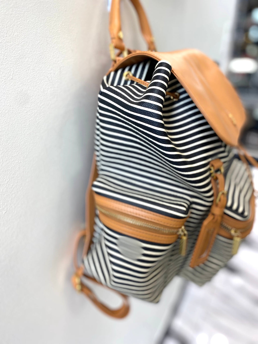 TORY BURCH STRIPED VIVA BACKPACK