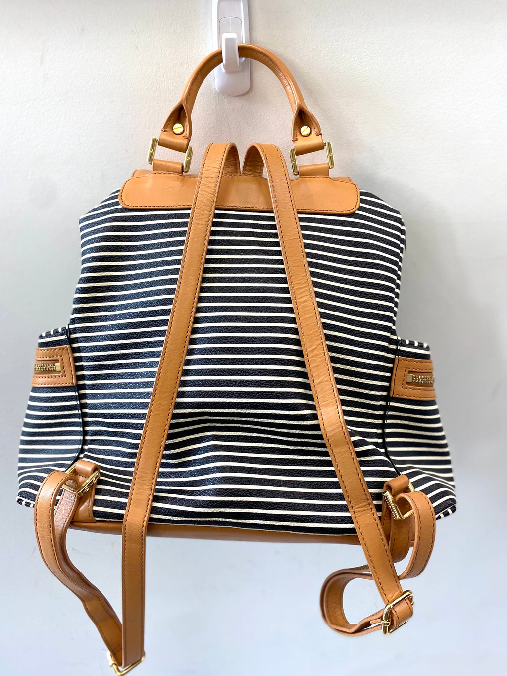 TORY BURCH STRIPED VIVA BACKPACK