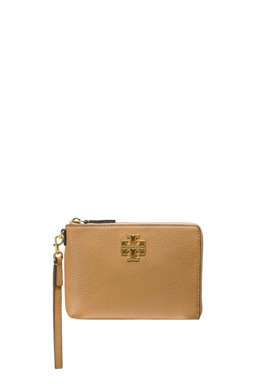 TORY BURCH BRITTEN LARGE ZIP POUCH WRISTLET WALLET