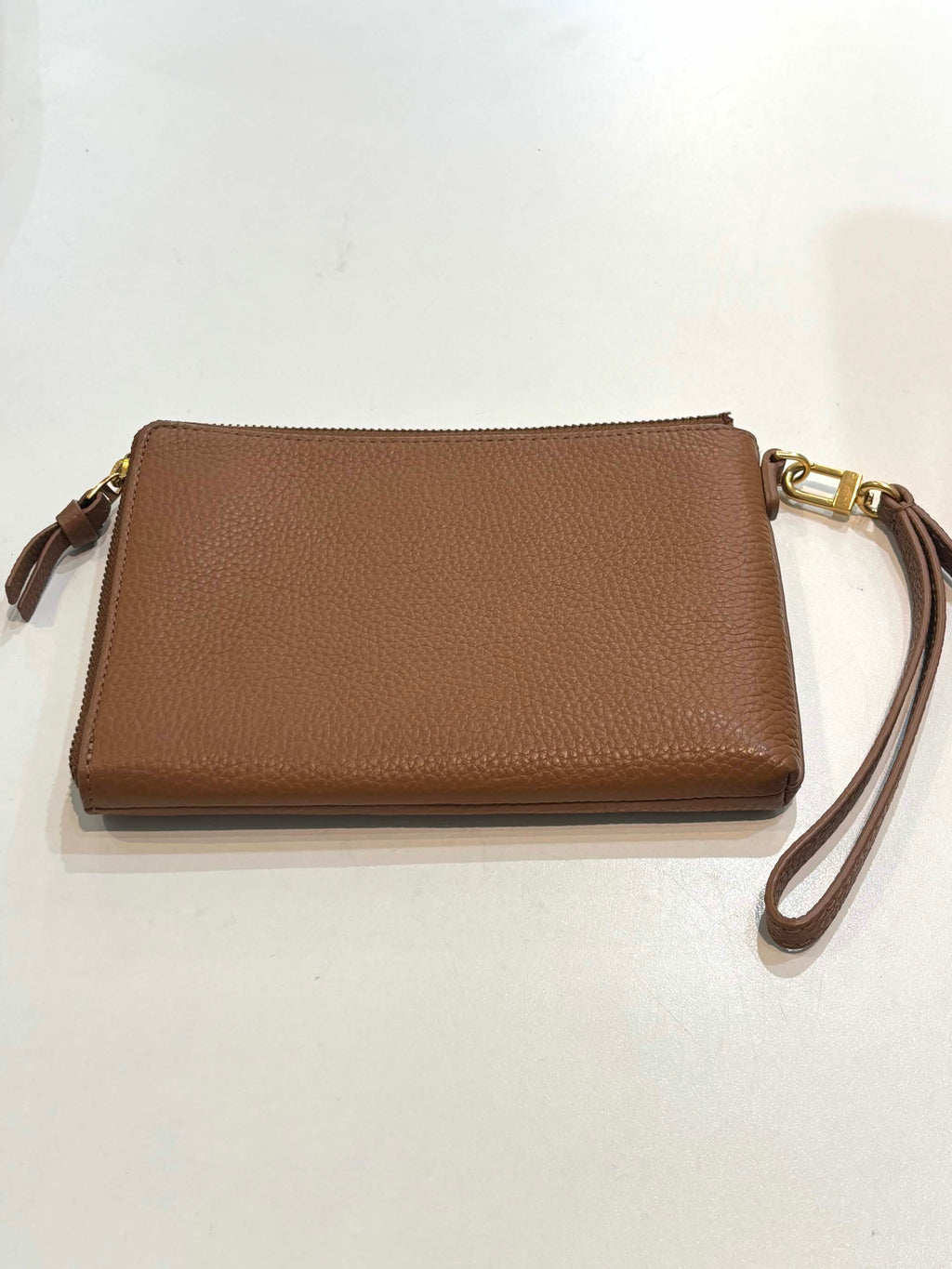 TORY BURCH BRITTEN LARGE ZIP POUCH WRISTLET WALLET