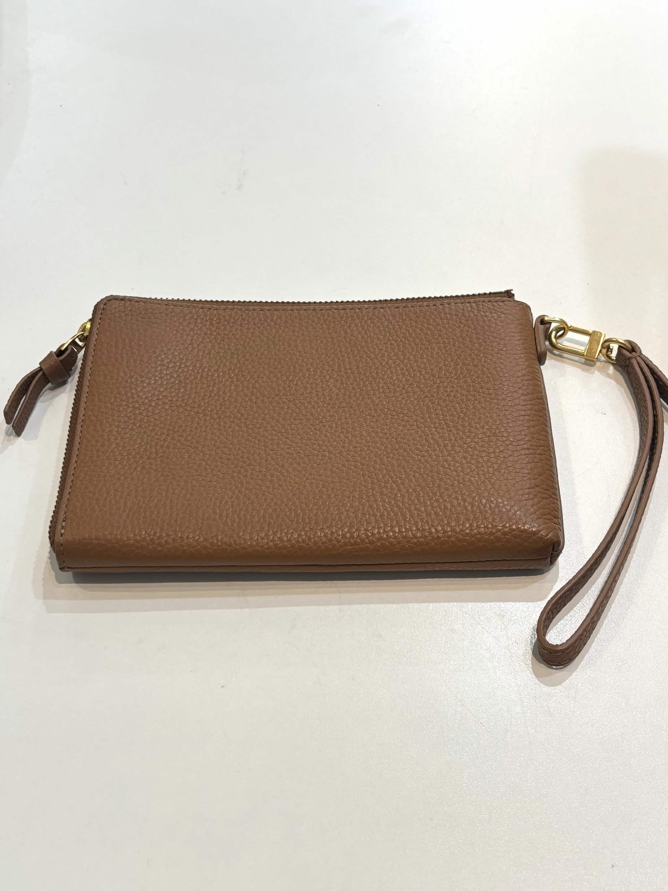 TORY BURCH BRITTEN LARGE ZIP POUCH WRISTLET WALLET