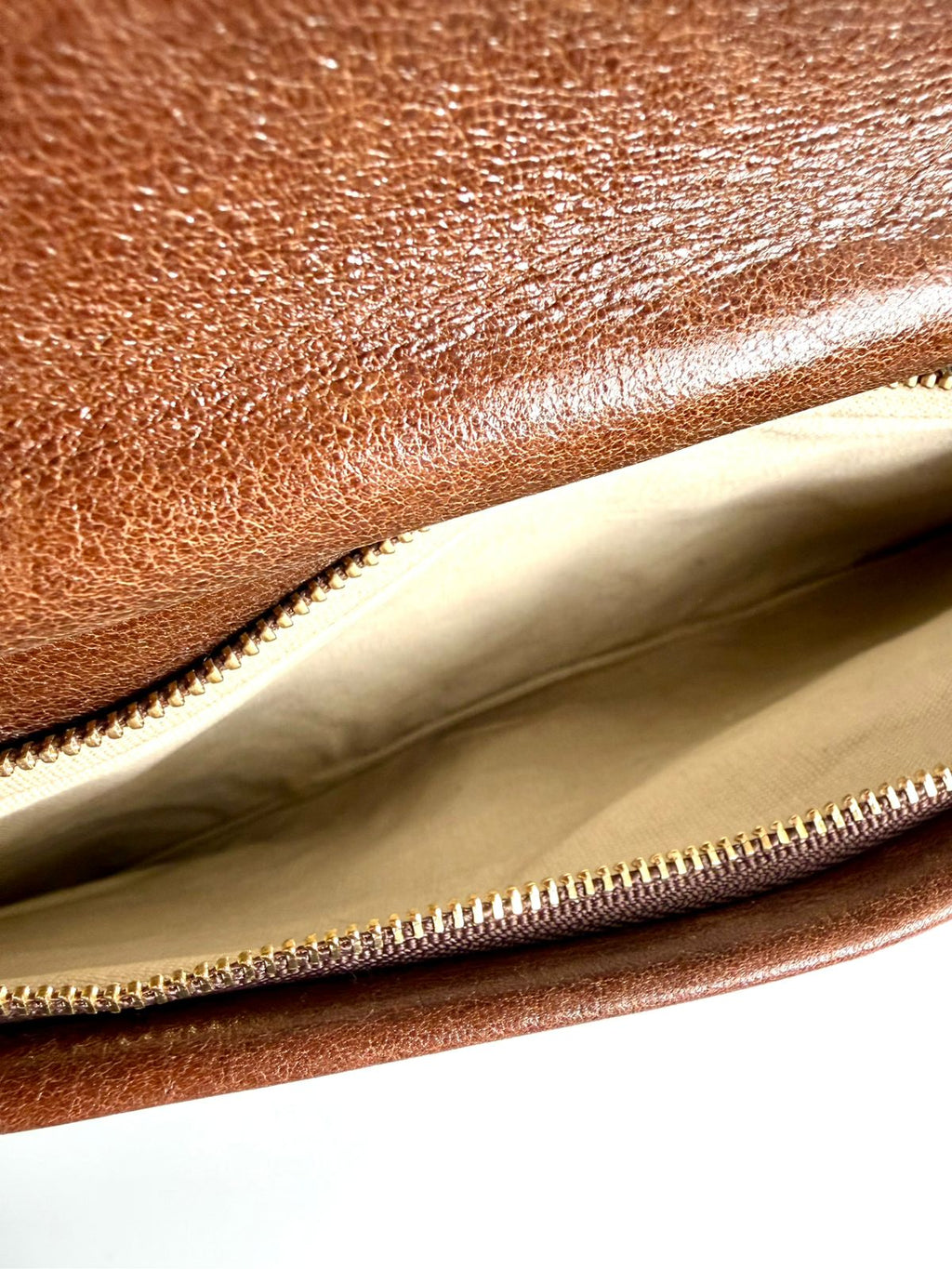 TORY BURCH CALFSKIN LEATHER REVA CLUTCH WITH CHAIN