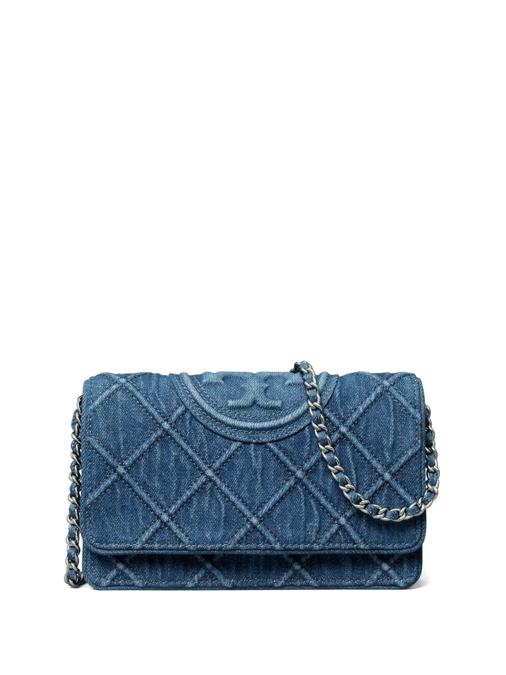 TORY BURCH FLEMING DENIM CROSSBODY BAG