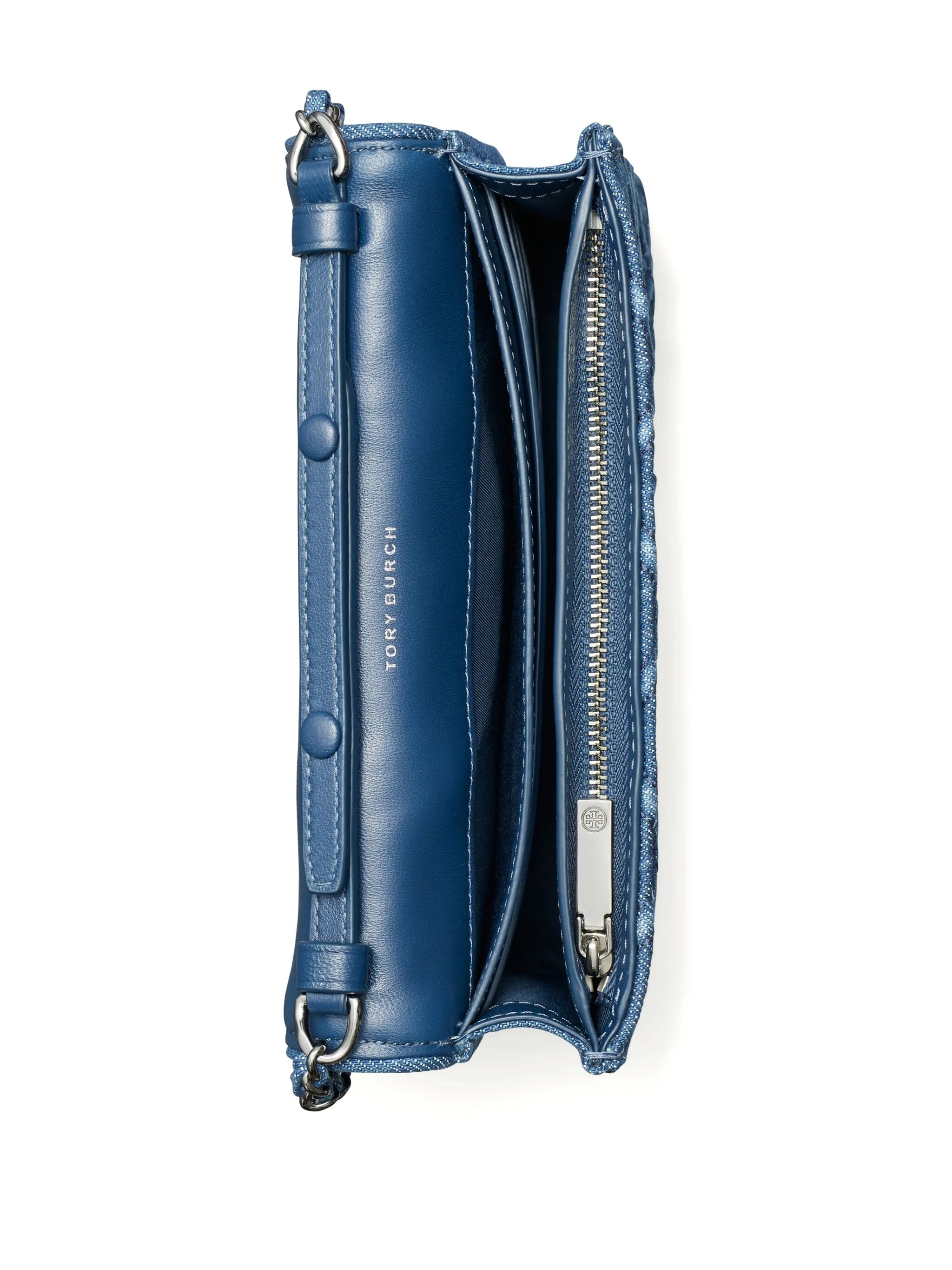TORY BURCH FLEMING DENIM CROSSBODY BAG