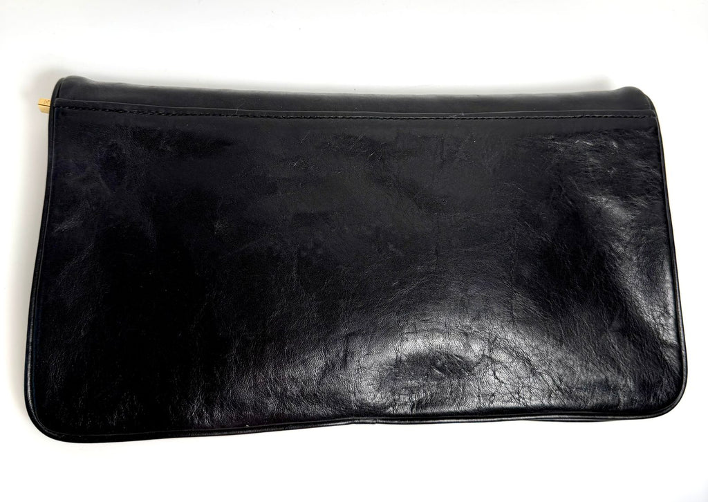 TORY BURCH REVA LEATHER CLUTCH BAG