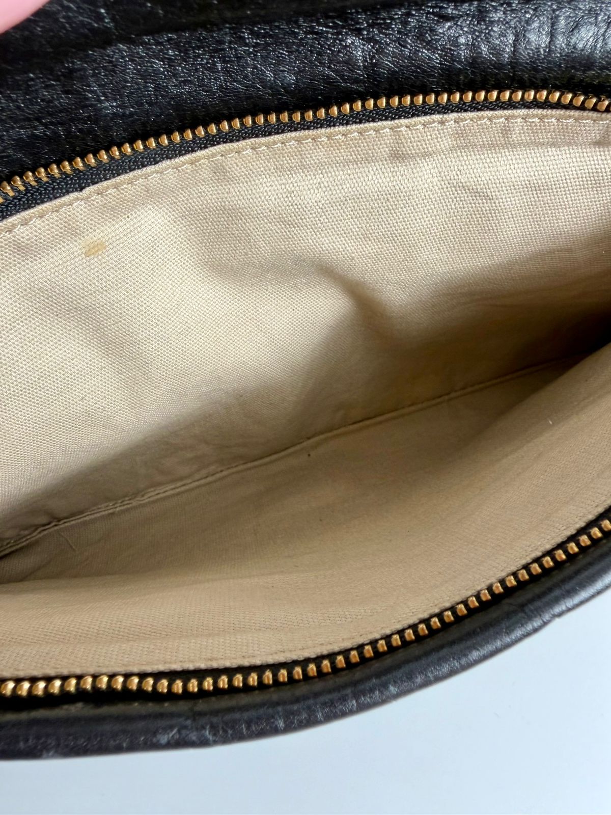 TORY BURCH REVA LEATHER CLUTCH BAG