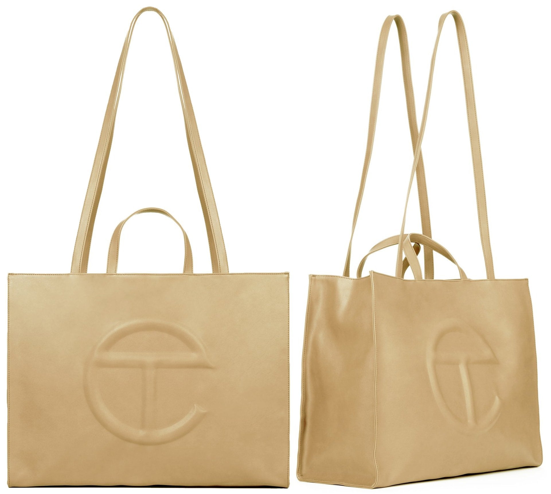 TELFAR Shopping Large Tote-Cream