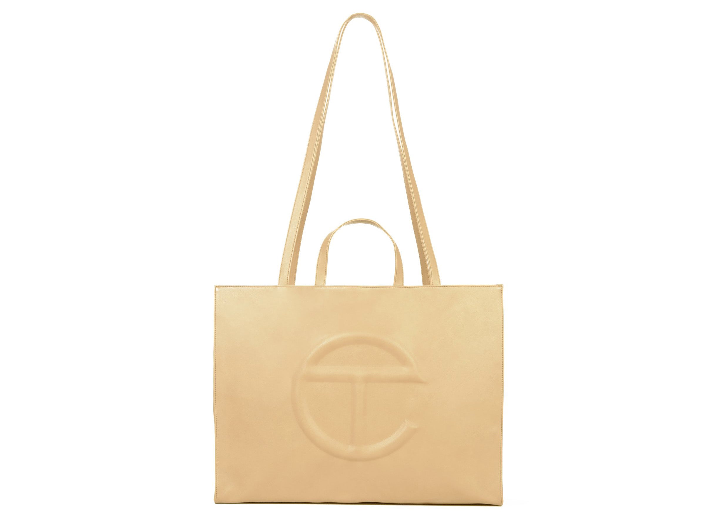 TELFAR Shopping Large Tote-Cream