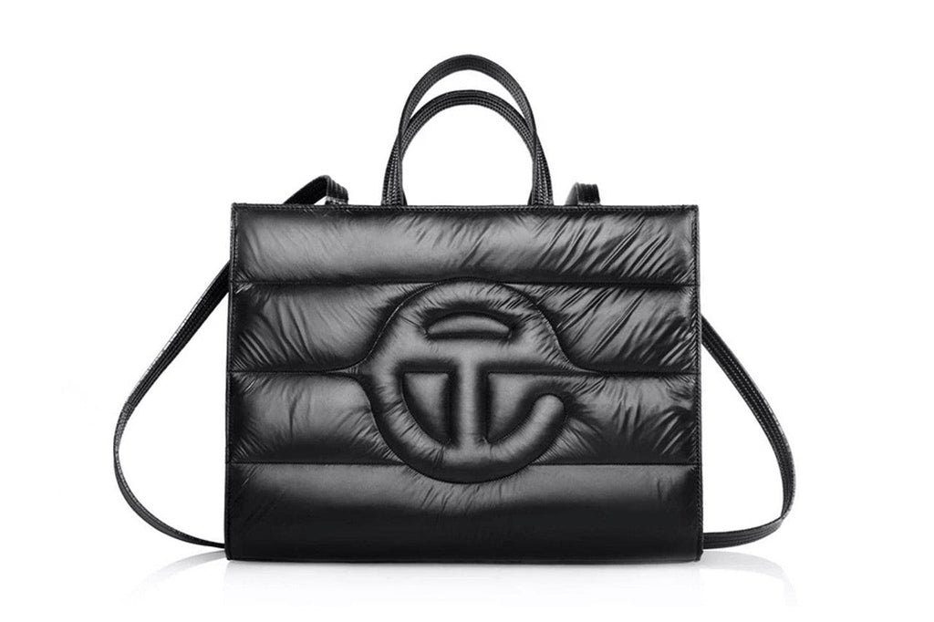 Telfar x Moose Knuckle Quilted Shopper Tote Large Black