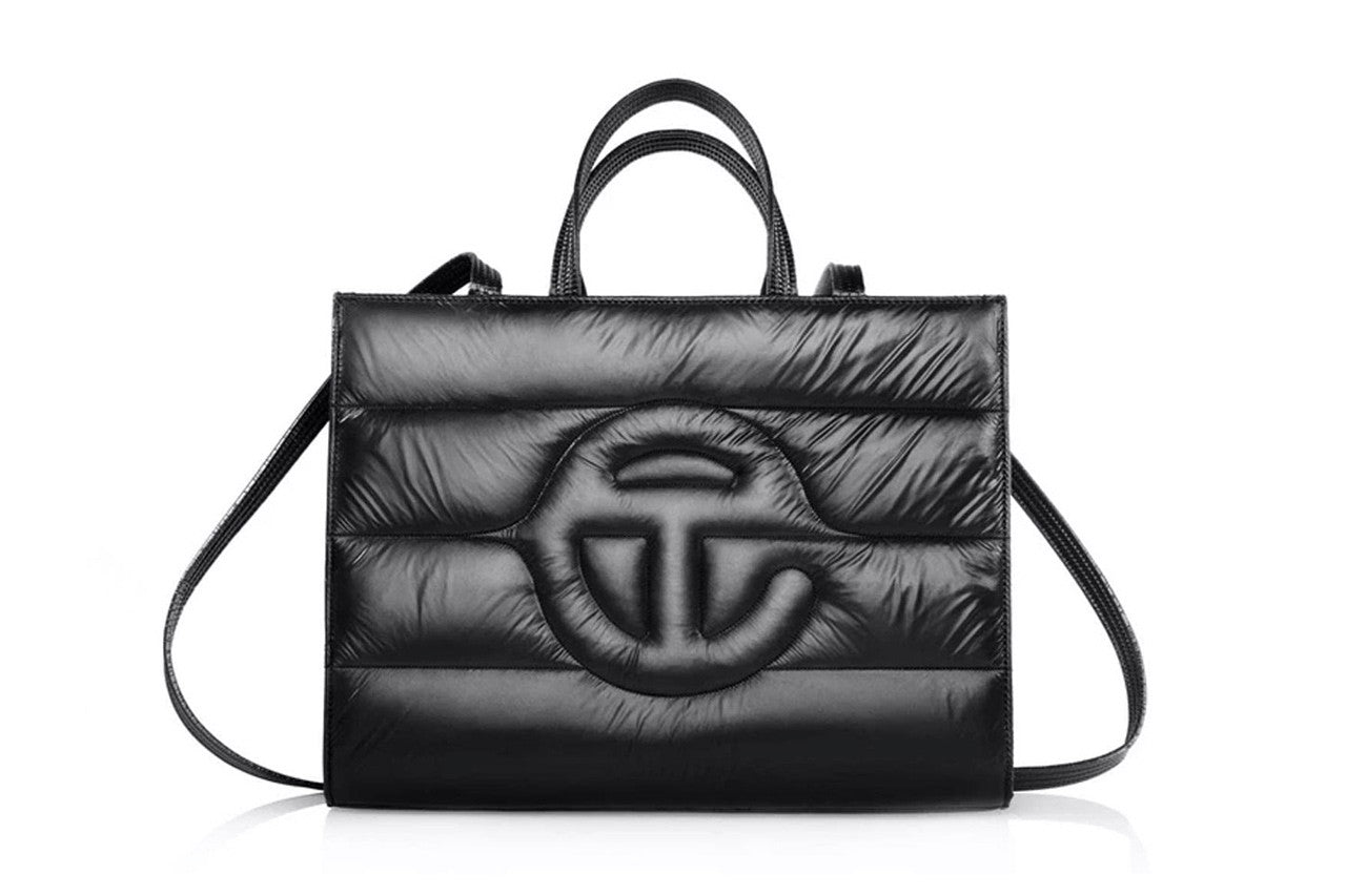 Telfar x Moose Knuckle Quilted Shopper Tote Large Black
