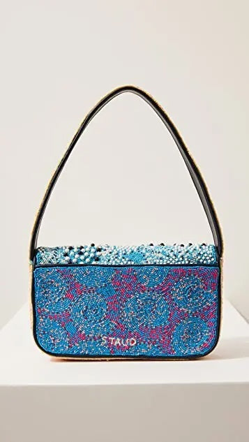 STAUD TOMMY BEADED SHOULDER BAG