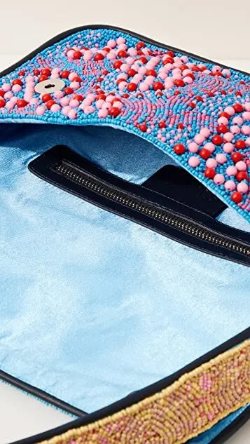 STAUD TOMMY BEADED SHOULDER BAG