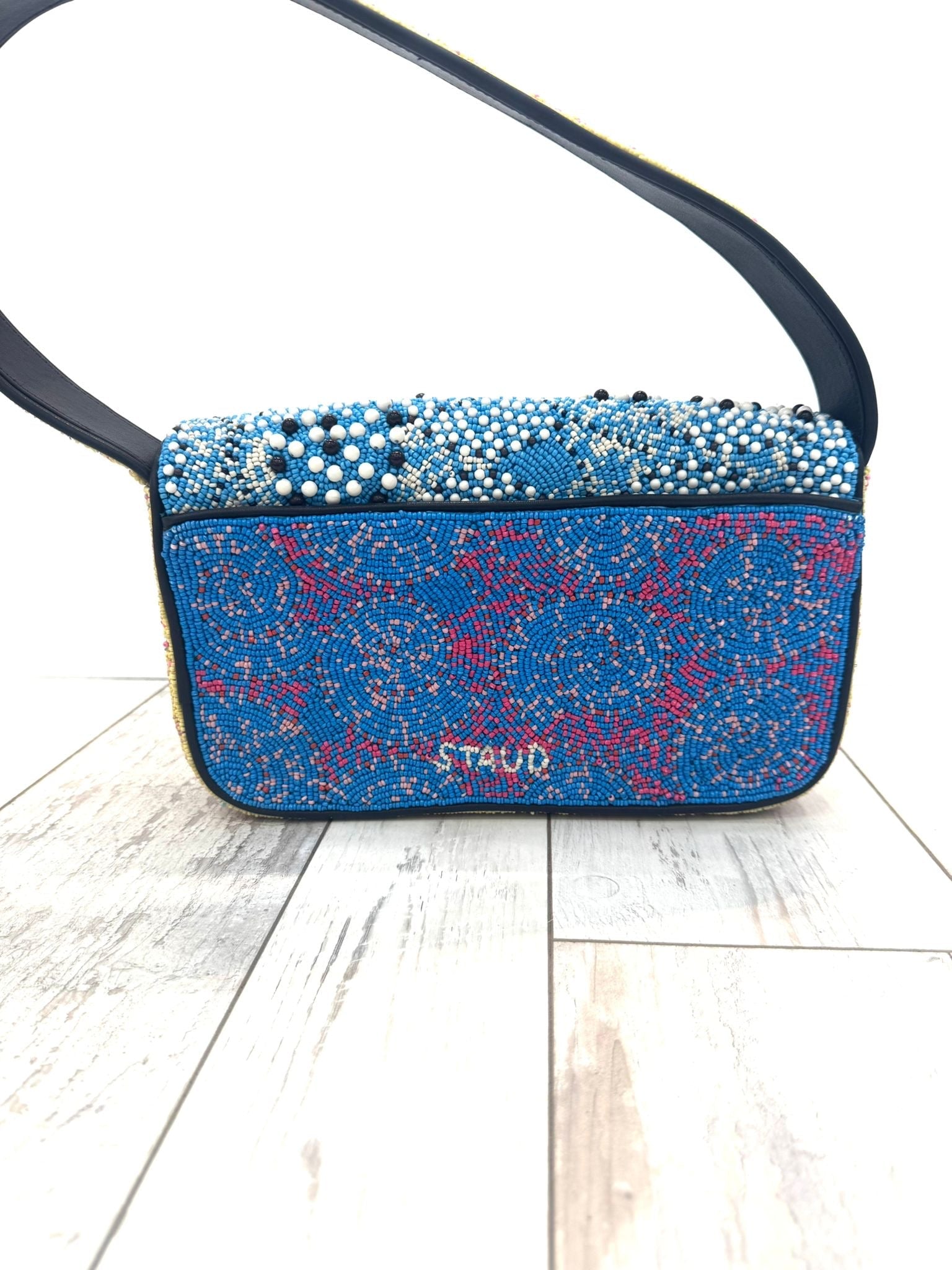 STAUD TOMMY BEADED SHOULDER BAG