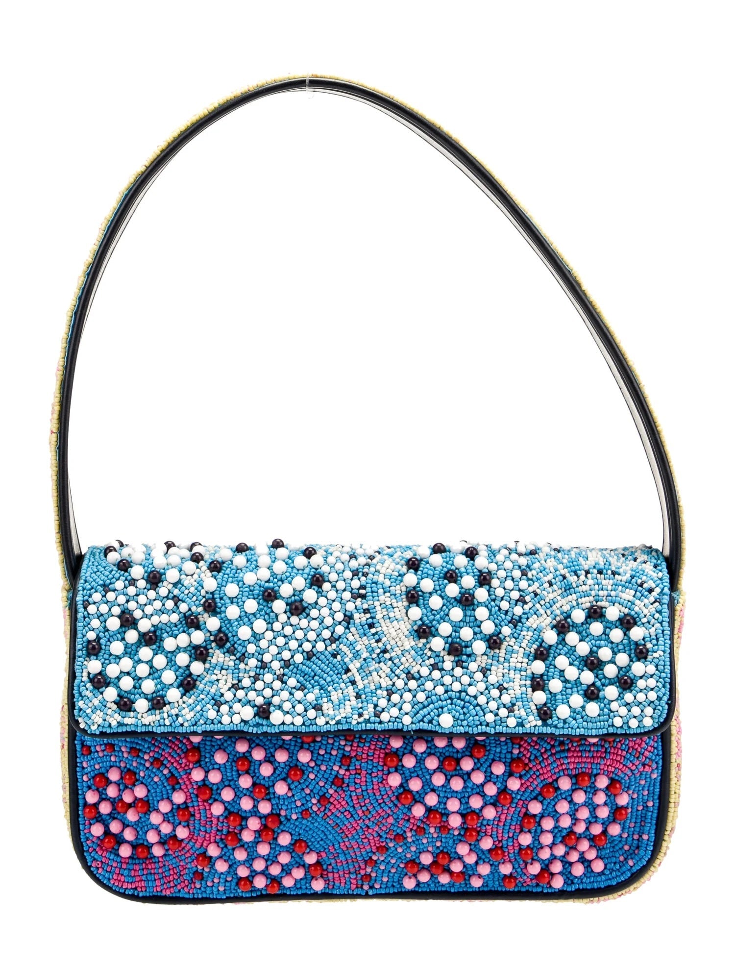 STAUD TOMMY BEADED SHOULDER BAG