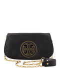 Tory Burch Amanda Pebbled Logo Crossbody Bag