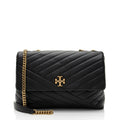 TORY BURCH QUILTED LEATHER CHEVRON KIRA SHOULDER BAG