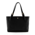 TORY BURCH LEATHER YORK BUCKLE TOTE BAG