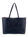 TORY BURCH PERFORATED LOGO LEATHER TOTE BAG