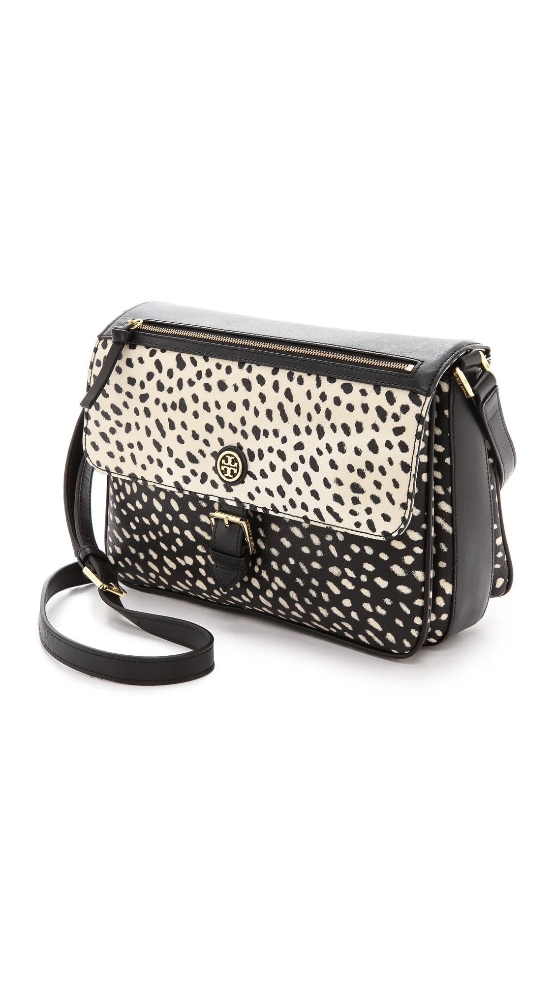 TORY BURCH KERRINGTON DOTTED PONY PRINT CROSSBODY BAG