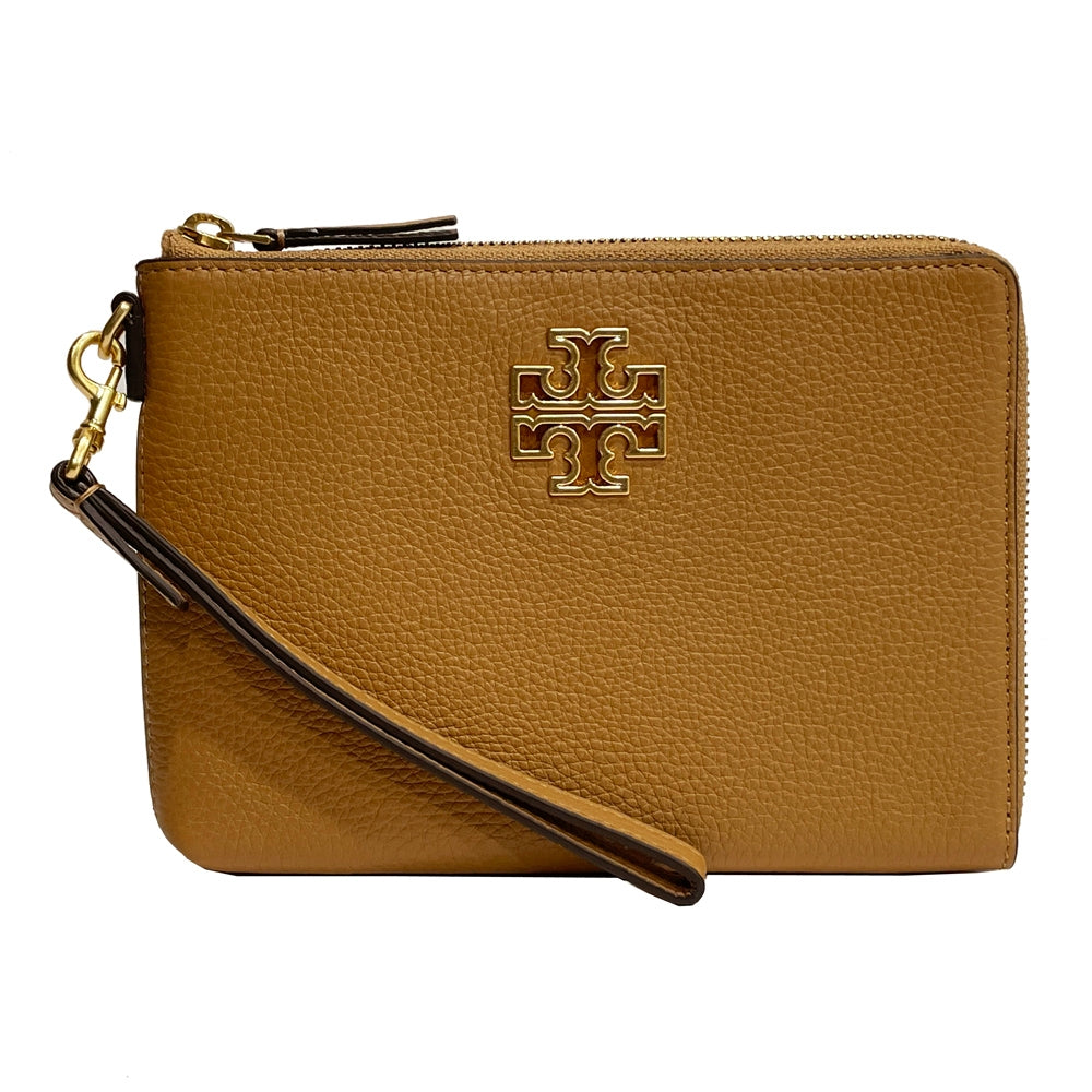 TORY BURCH BRITTEN LARGE ZIP POUCH WRISTLET WALLET