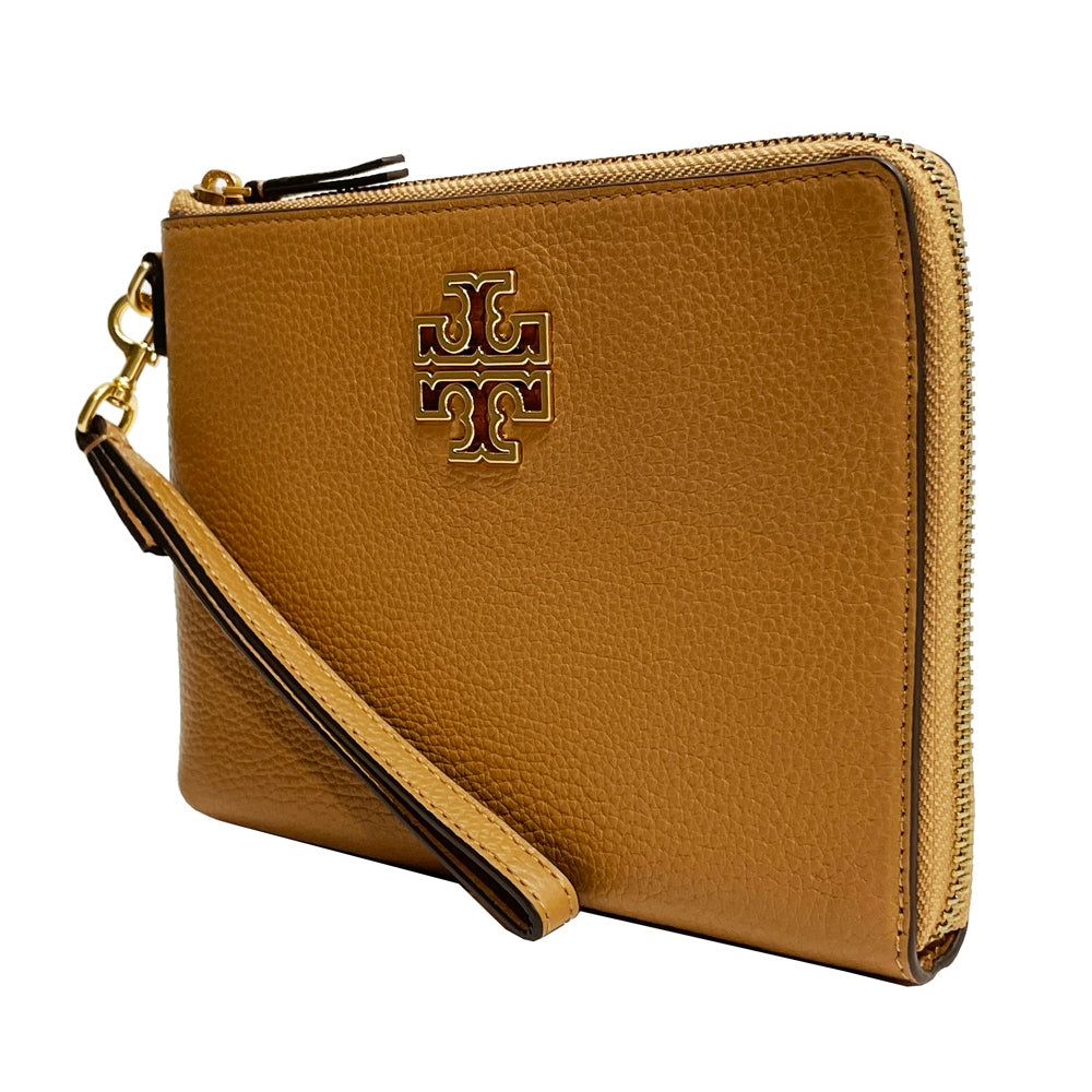 TORY BURCH BRITTEN LARGE ZIP POUCH WRISTLET WALLET