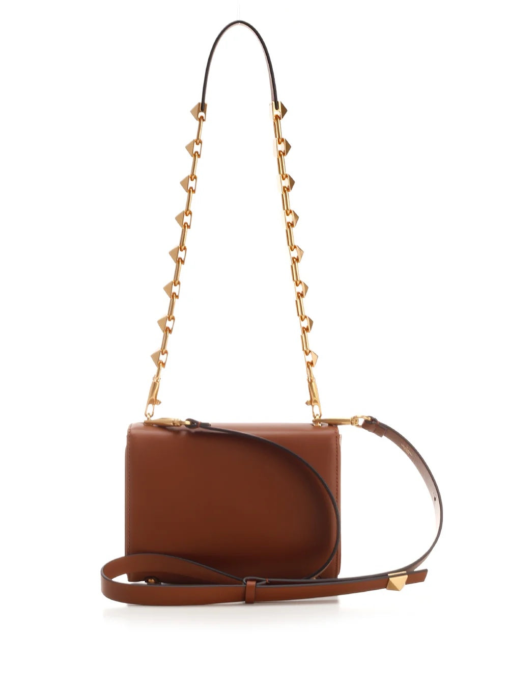 VALENTINO GARAVANI ALCOVE SNAP SMALL CALFSKIN LEATHER SHOULDER BAG