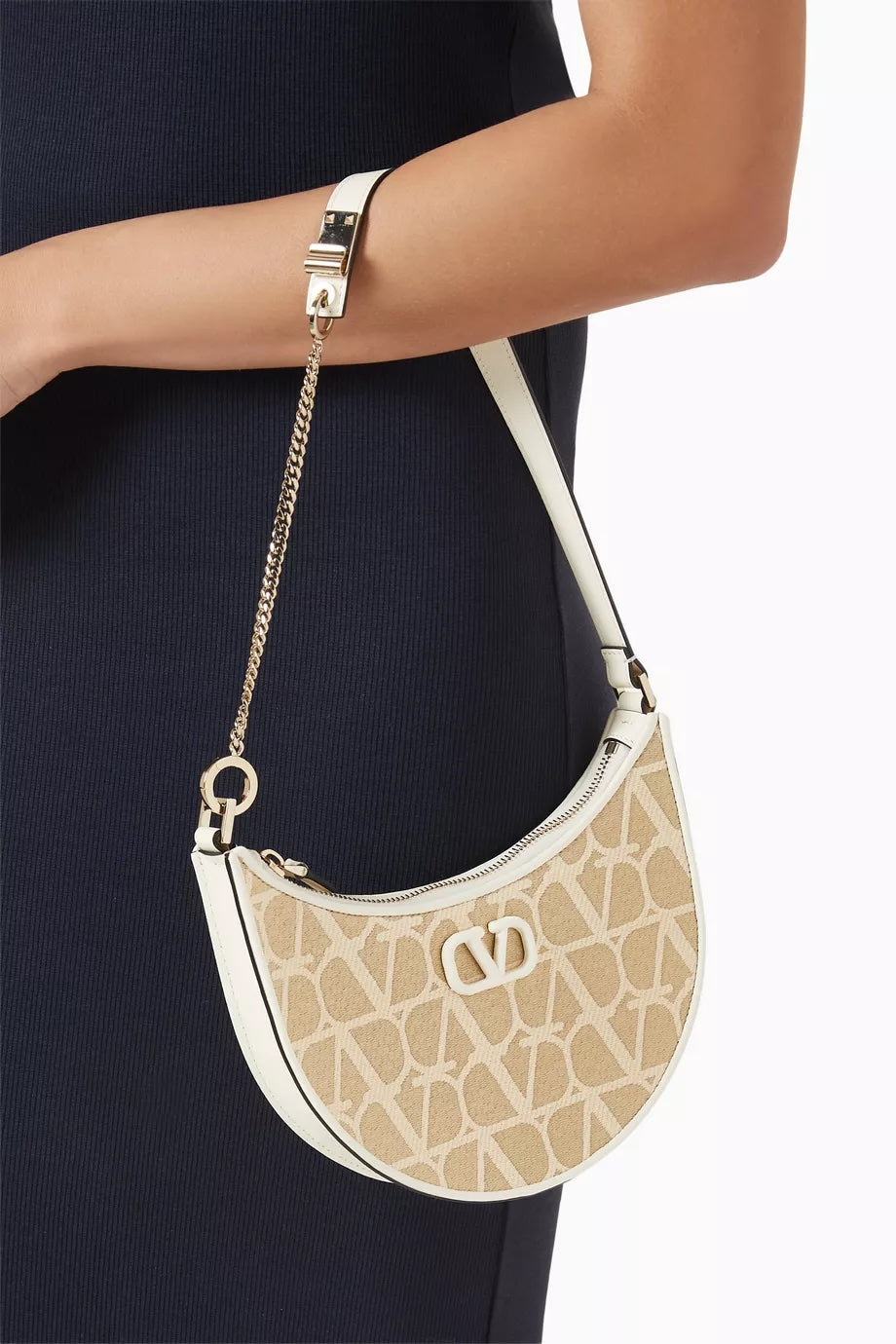 VALNTINO GARAVANI MINI V LOGO HOBO BAG